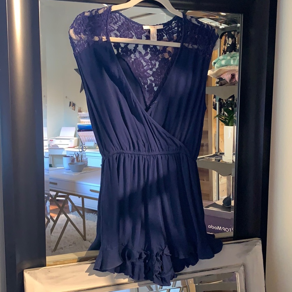 Forever 21 navy romper